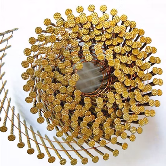 목재 팔레트용 2.5X57mm 페인트 나사 생크 코일 팔레트 못