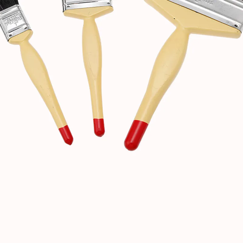 승진 플라스틱 손잡이 순수한 강모 페인트 붓은 회화를 위한 손 도구를 놓았습니다